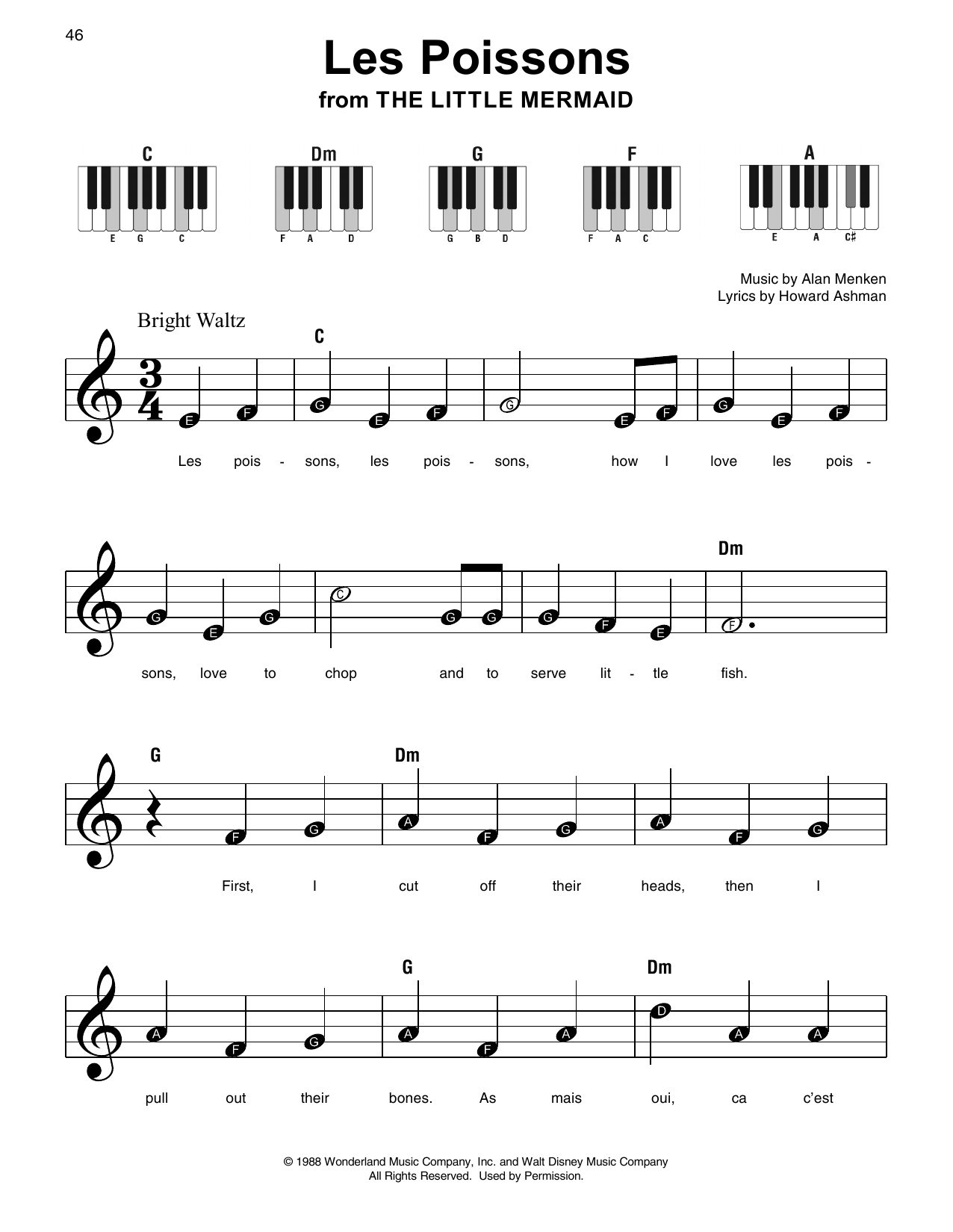 Produktbild zu: Les Poissons (from The Little Mermaid)