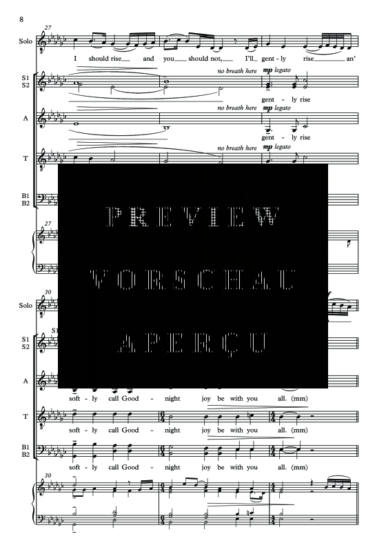 Produktgalerie: Seite 9 von 11 The Parting Glass, , Tenor Solo, Gemischter Chor und Klavier