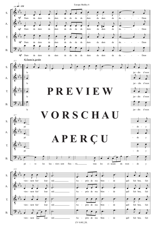 gallery: Europa_Medley , , (Gemischter Chor SATB)