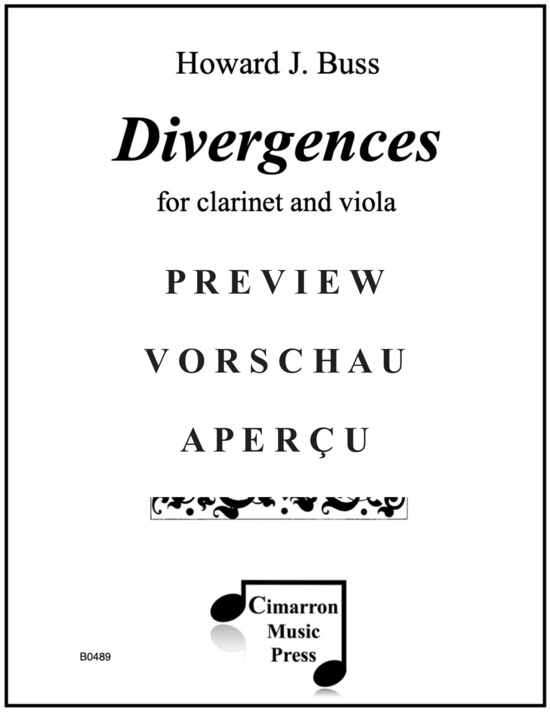 Product gallery: Page 2 of 21 Divergences , , (clarinet and viola)