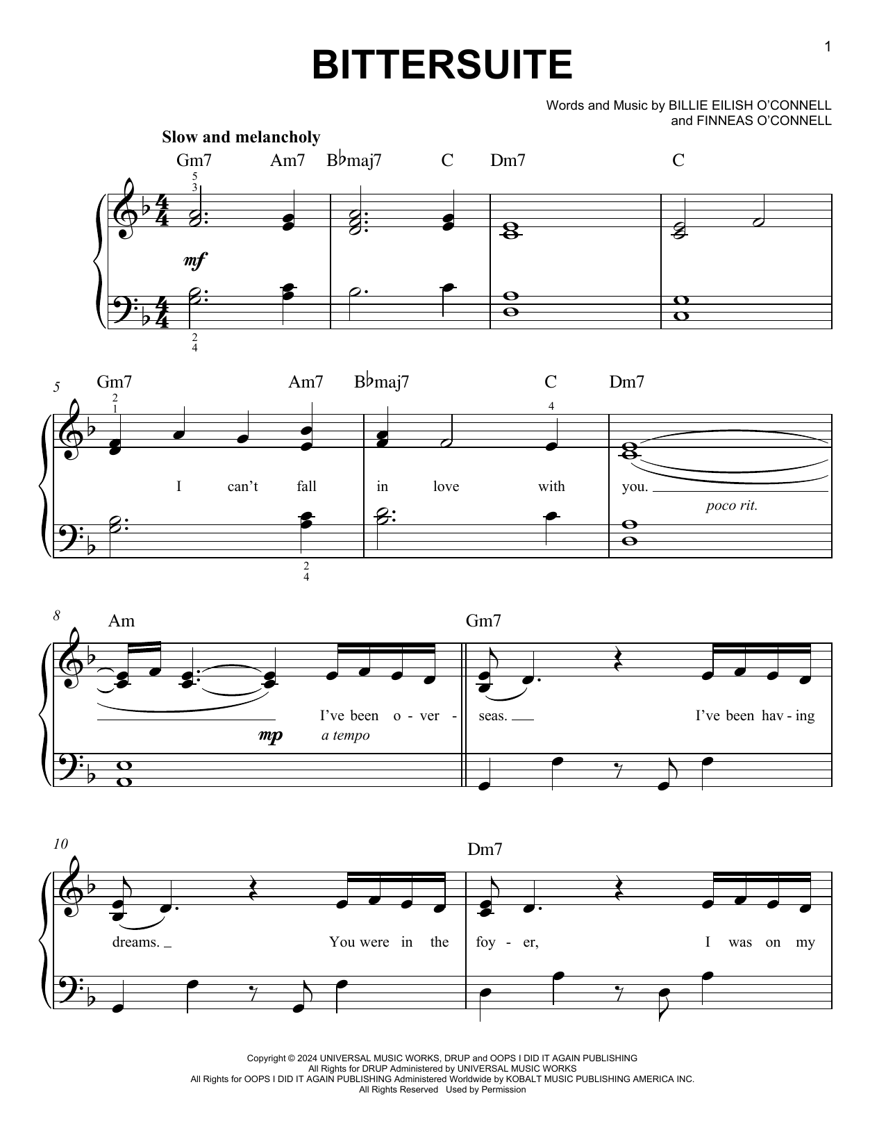 Produktbild zu:  BITTERSUITE - Billie Eilish