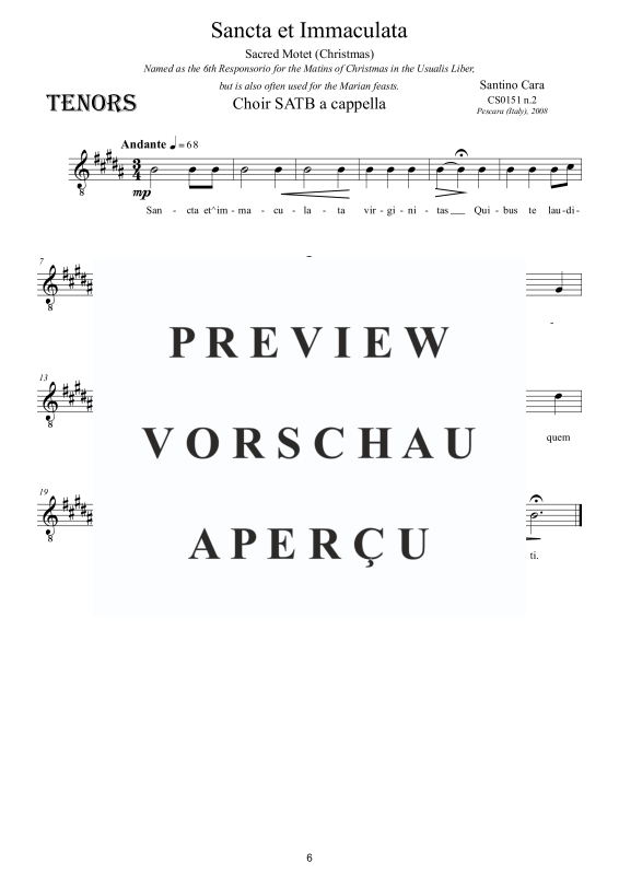 Produktgalerie: Seite 7 von 8 Sancta et Immaculata, , Gemischter Chor