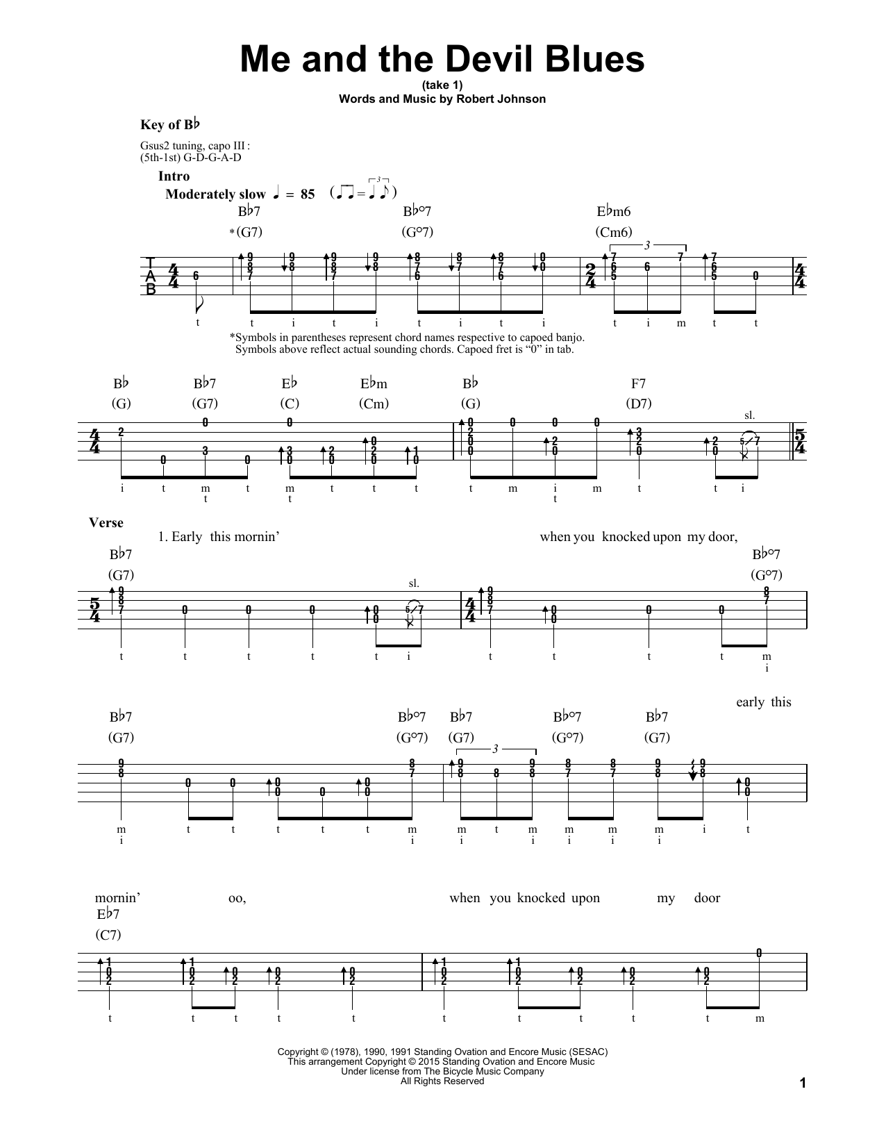 Produktgalerie: Seite 1 von 1 Me And The Devil Blues, Robert Johnson, Banjo