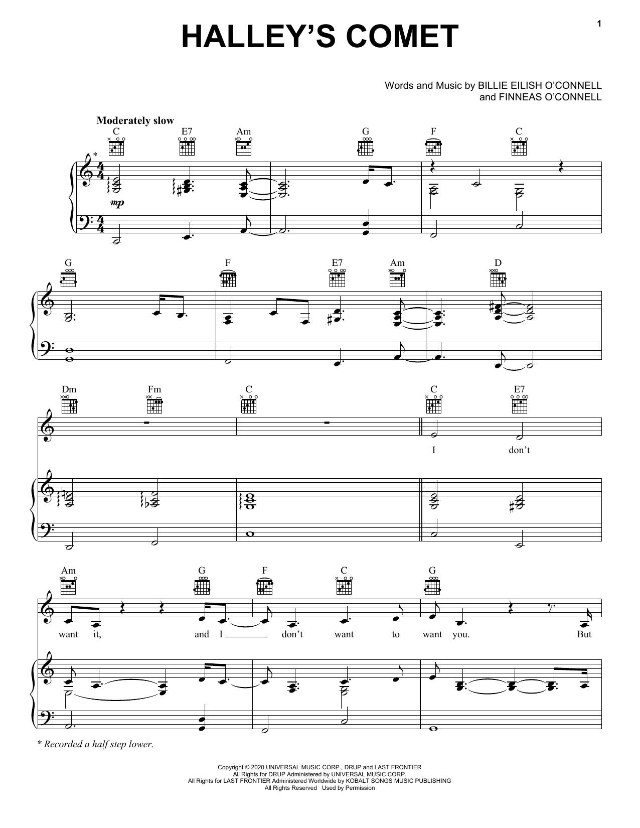 Product gallery: Page 1 of 1 Halley's Comet, Billie Eilish