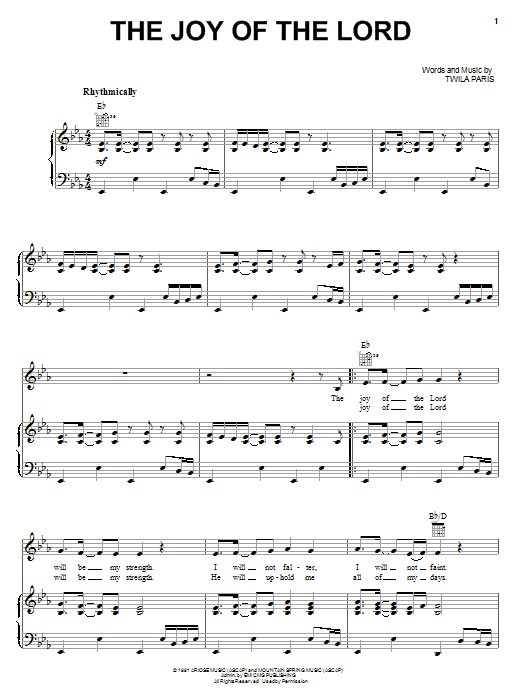 Produktbild zu: The Joy Of The Lord