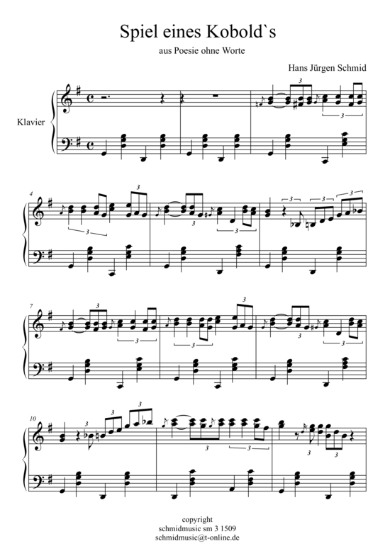 Product picture to: Spiel eines Kobolds Hans-Juergen Schmid