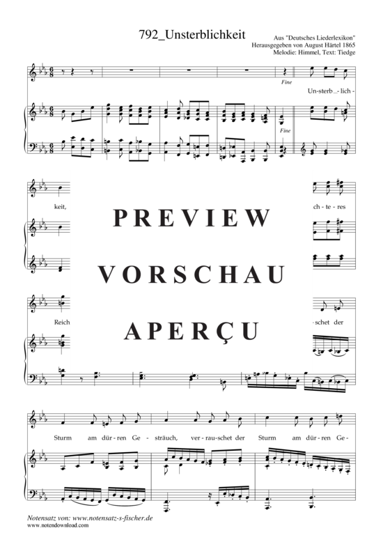 Product gallery: Page 2 of 3 Unsterblichkeit , , Piano and Voice