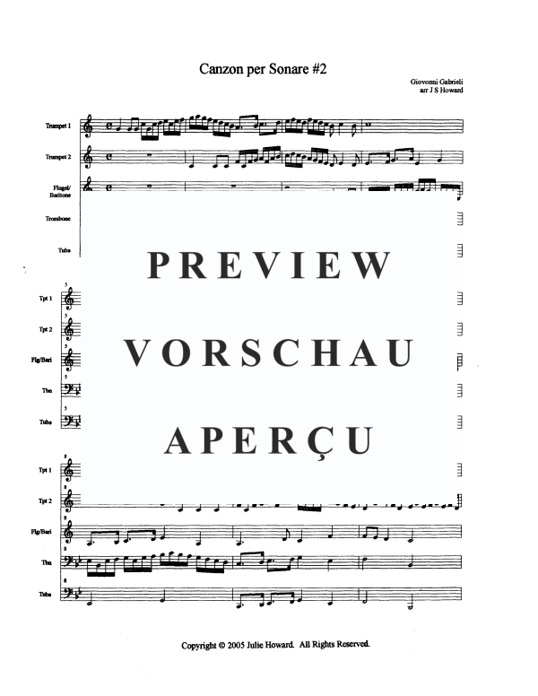 Produktgalerie: Seite 3 von 11 Canzone Per Sonare Nr. 2, , BlechblÀser Quintett