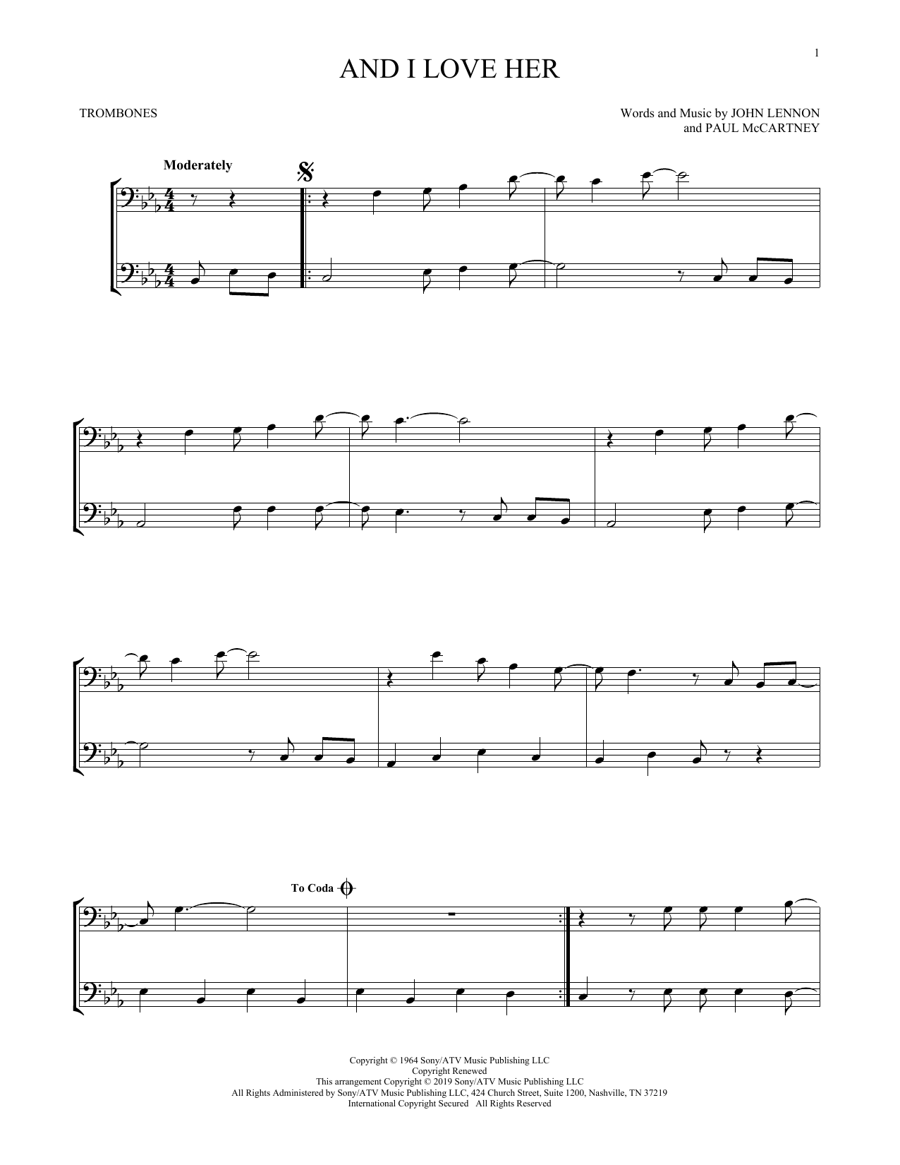 Product gallery: Page 1 of 1 And I Love Her, The Beatles