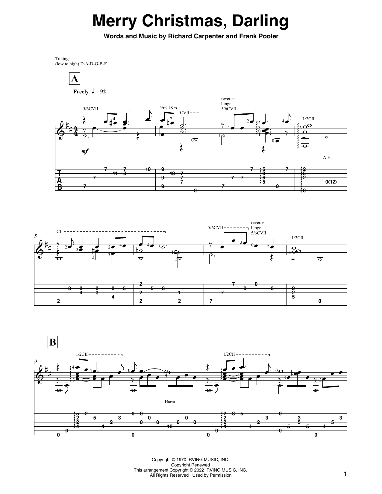 Product picture to: Merry Christmas, Darling (arr. David Jaggs)