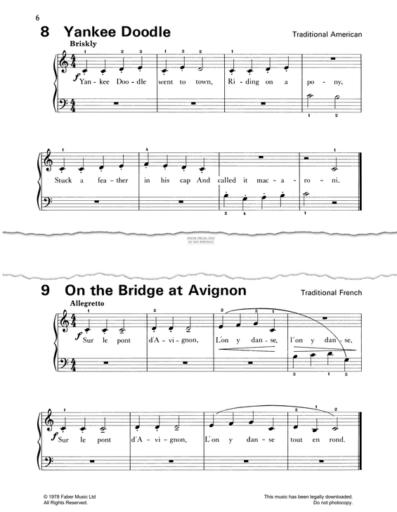 Produktgalerie: Seite 1 von 1 On The Bridge At Avignon, French Traditional, Klavier