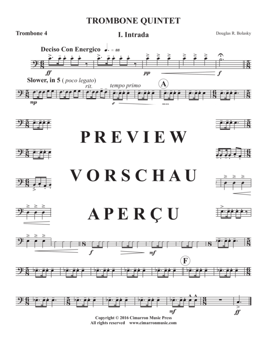Product gallery: Page 21 of 21 Trombone Quintet , , (Trombone Quintet)