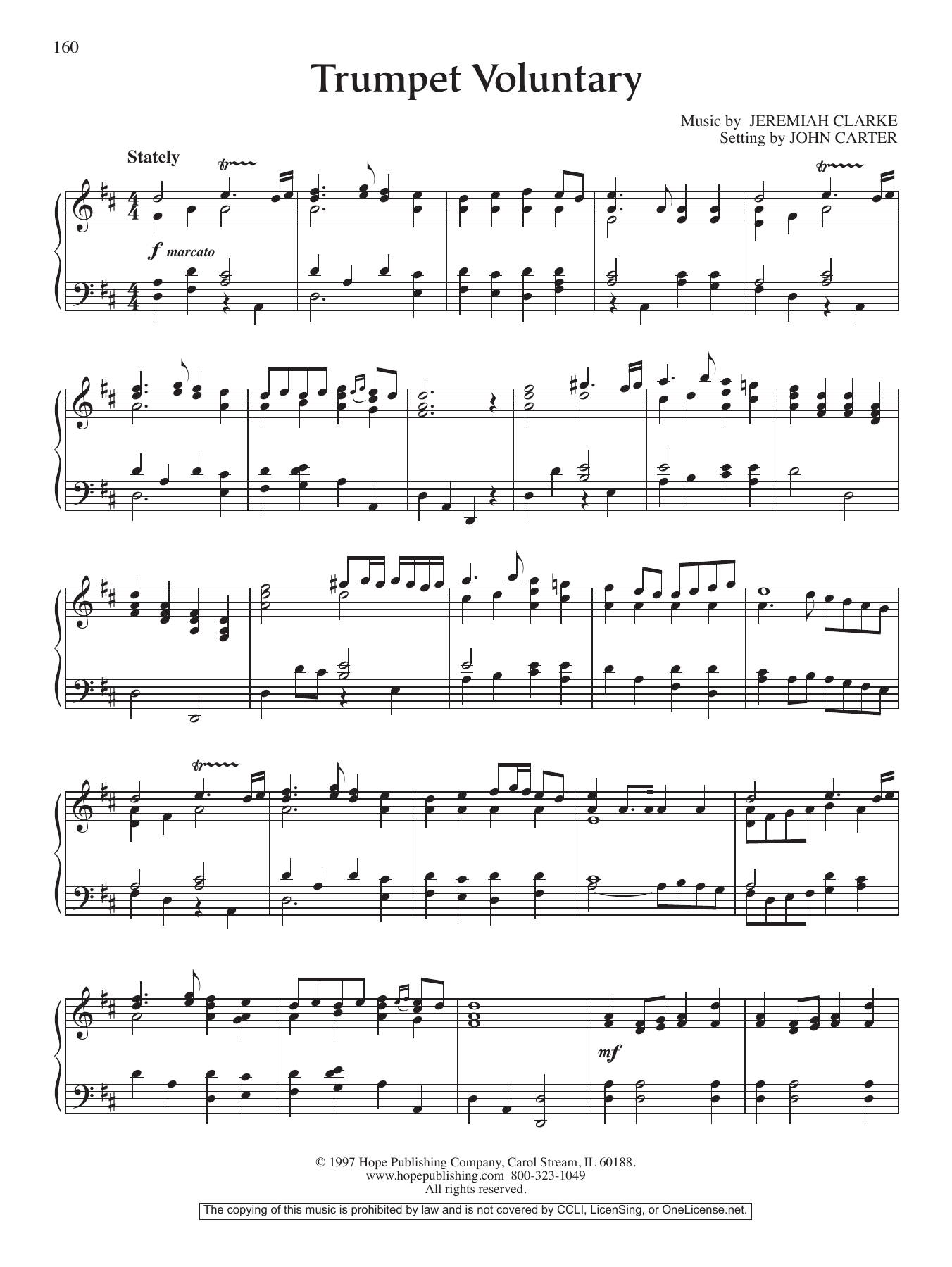 Product gallery: Page 1 of 1 Trumpet Voluntary, John Carter
