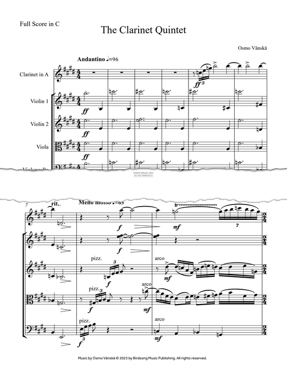 gallery: Clarinet Quintet, Osmo Vänskä