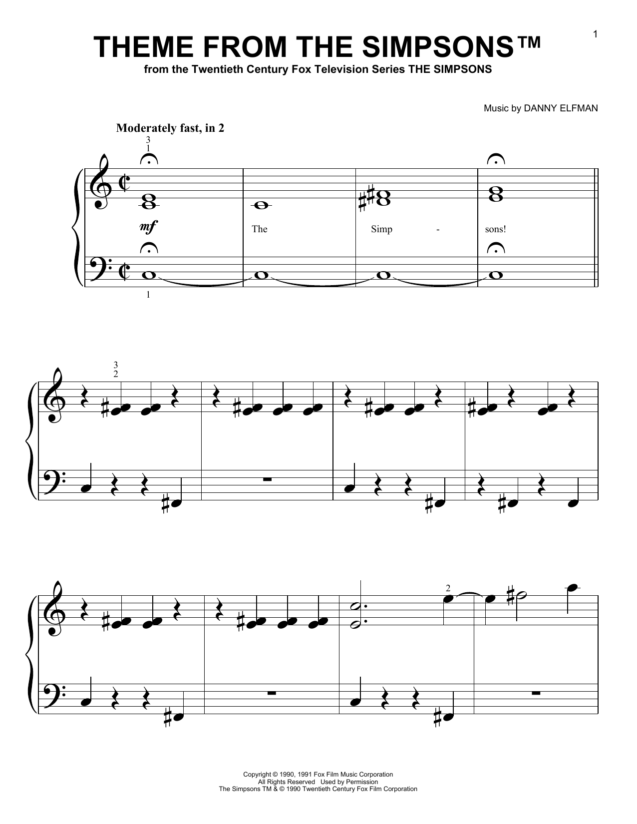 Produktbild zu: Theme From The Simpsons