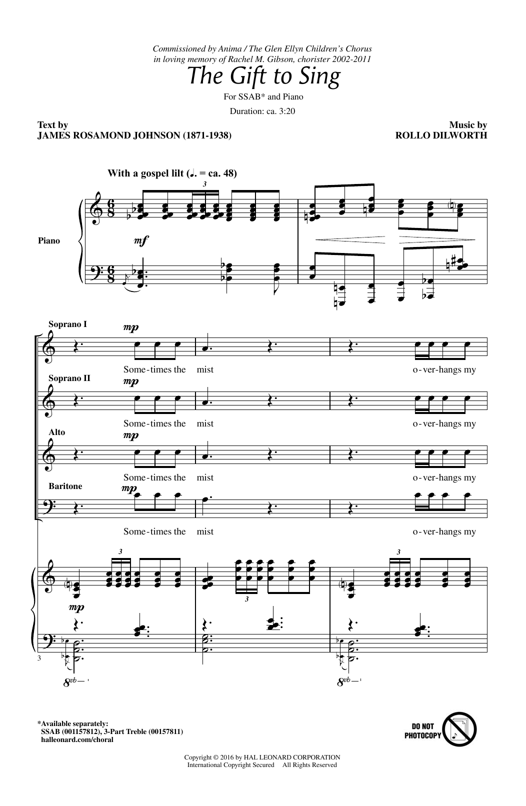 Produktbild zu: The Gift To Sing