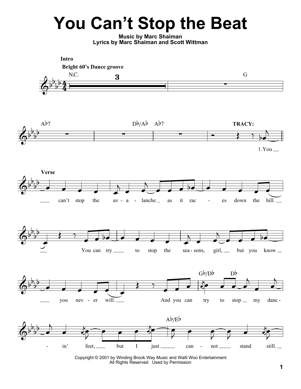 Product picture to: You Can't Stop The Beat (from Hairspray)