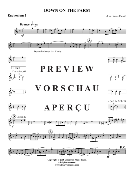 Product gallery: Page 7 of 9 Down on the Farm , , (Tuba Quartet: 2x Baritone, 2xTuba)