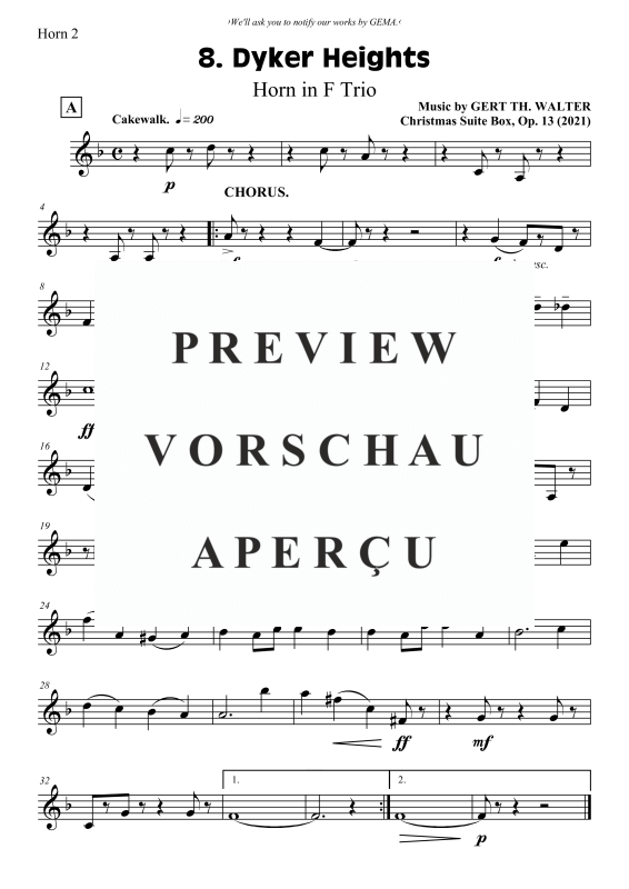 Produktgalerie: Seite 5 von 6 Dyker Heights, , (Horn Trio)