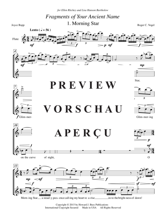 Product gallery: Page 6 of 21 Fragments of Your Ancient Name , , (High voice and flute)