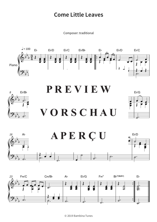 Produktbild zu: Come Little Leaves Lars Opfermann