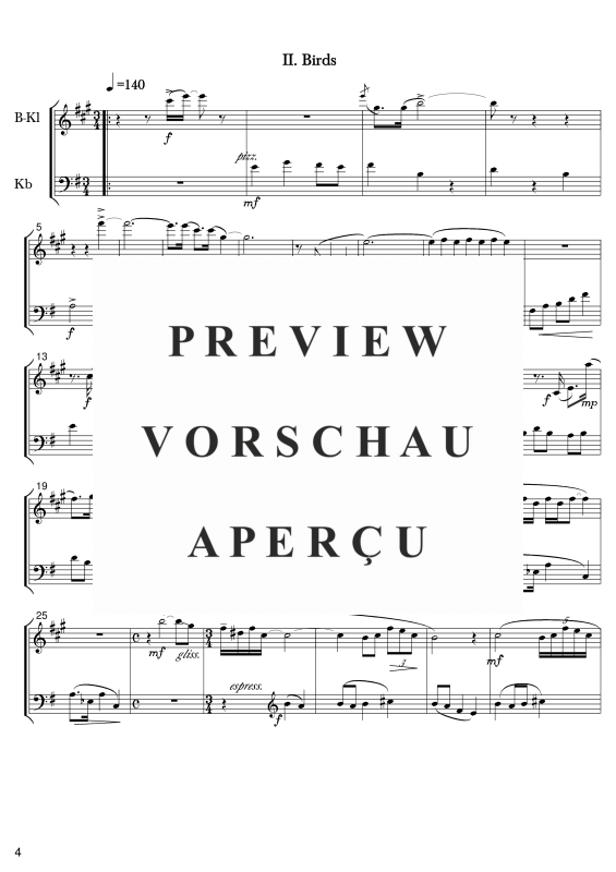 gallery: Sketches of China, , Klarinette in B und Kontrabass