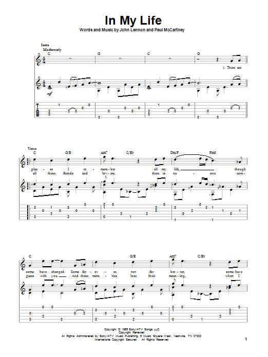Produktgalerie: Seite 1 von 1 In My Life, The Beatles, Gitarre