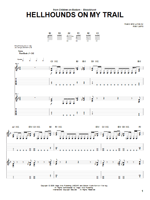 Produktgalerie: Seite 1 von 1 Hellhounds On My Trail, Children Of Bodom, Gitarre