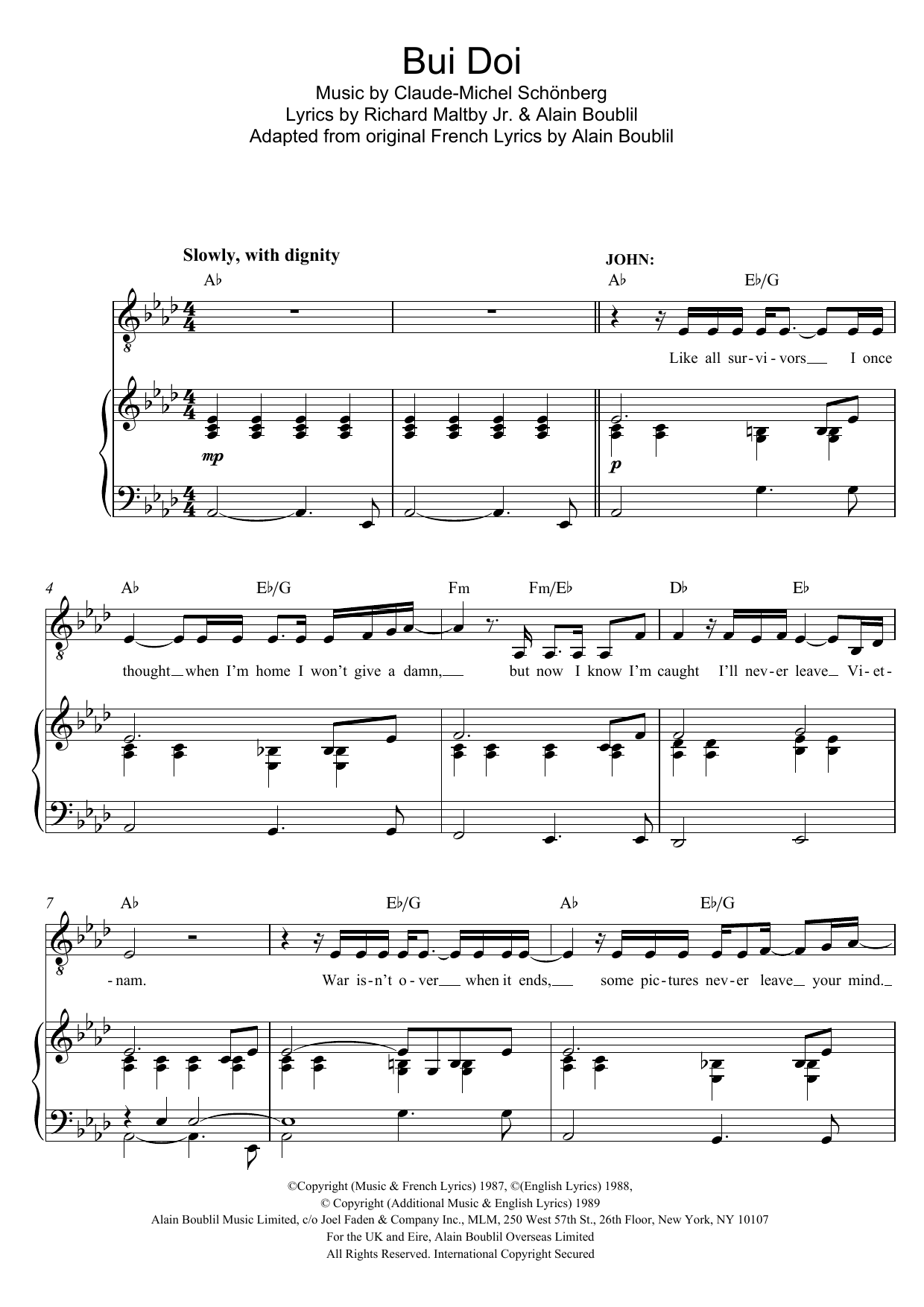 Produktbild zu: Bui-Doi (from Miss Saigon)