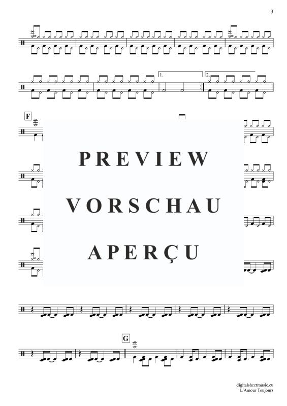 Produktgalerie: Seite 4 von 5 L'Amour Toujours, Gigi D'Agostino, Drums