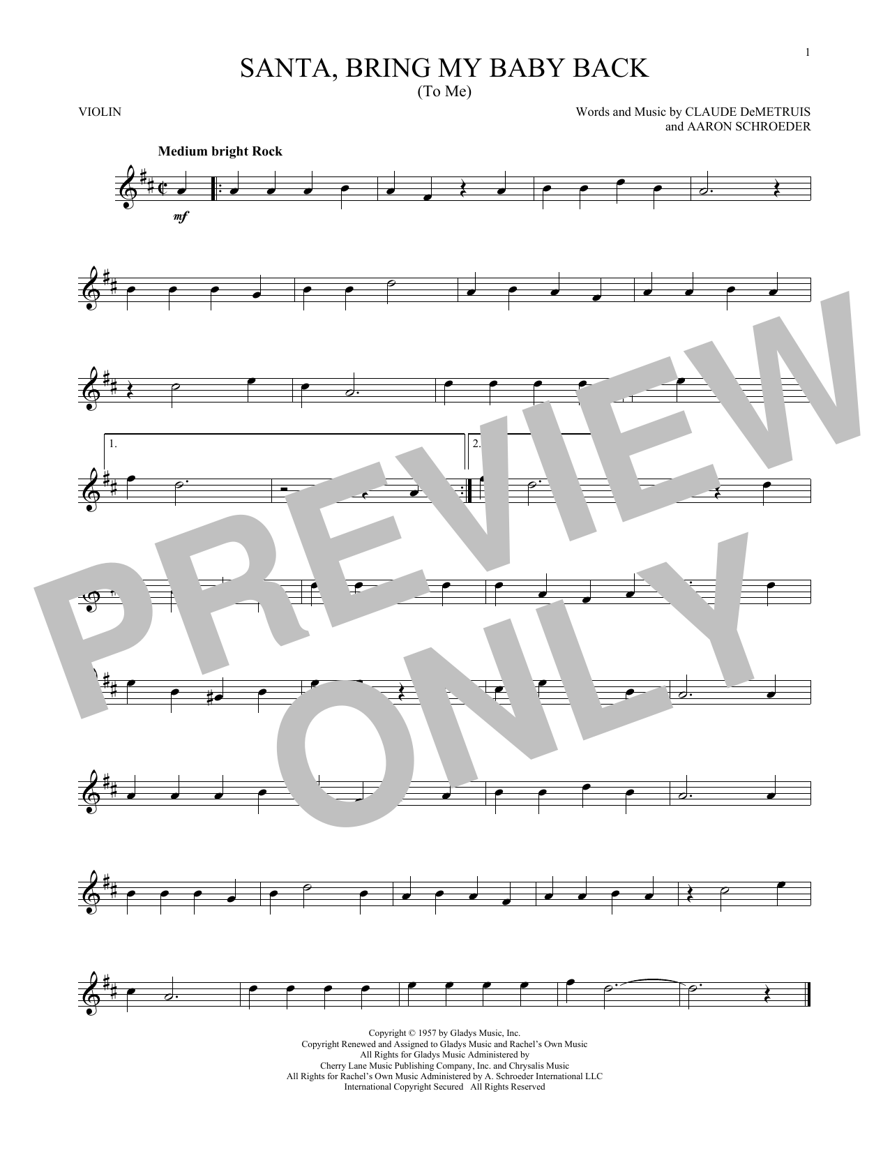 Product gallery: Page 1 of 1 Santa, Bring My Baby Back (To Me), Elvis Presley