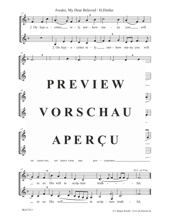 gallery: Awake, My Dear Beloved / The Year Cycle, Op.5, No.30, , Frauenchor