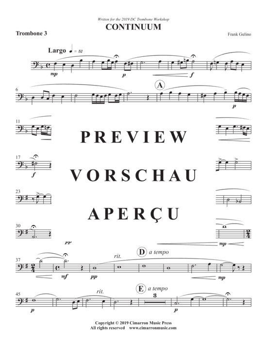 Product gallery: Page 11 of 14 Continuum , , (Trombone Quartet)