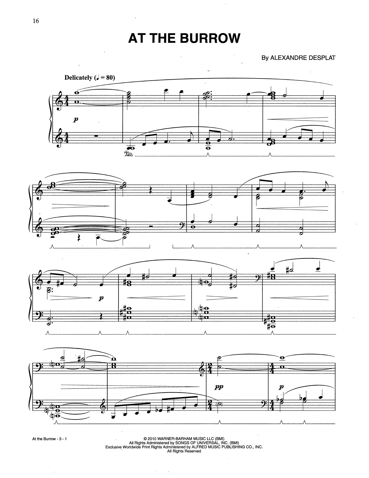 Produktbild zu: At The Burrow (from Harry Potter And The Deathly Gallows, Pt. 1)