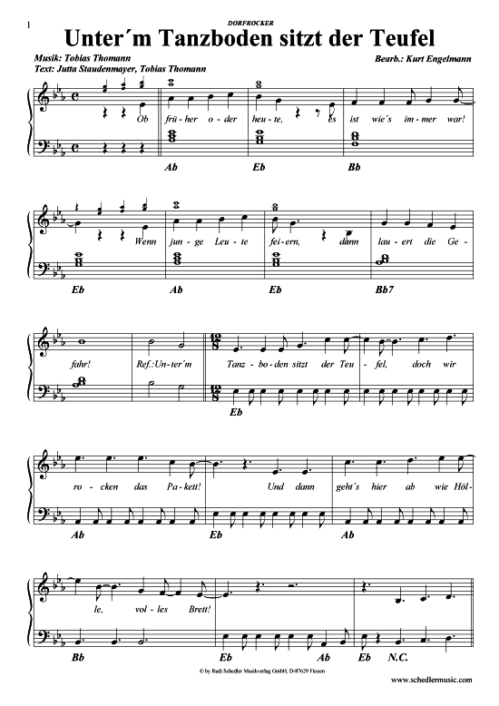 Produktbild zu: Unter'm Tanzboden sitzt der Teufel Dorfrocker