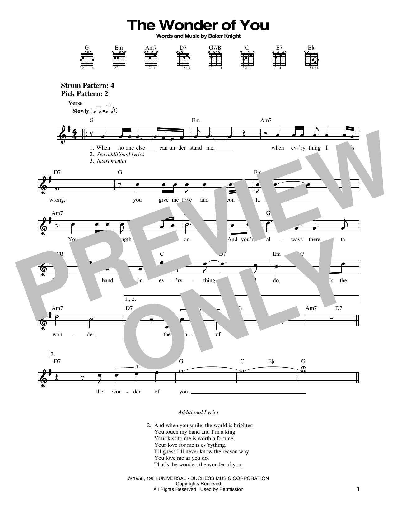 Produktgalerie: Seite 1 von 1 The Wonder Of You, Elvis Presley, Gitarre