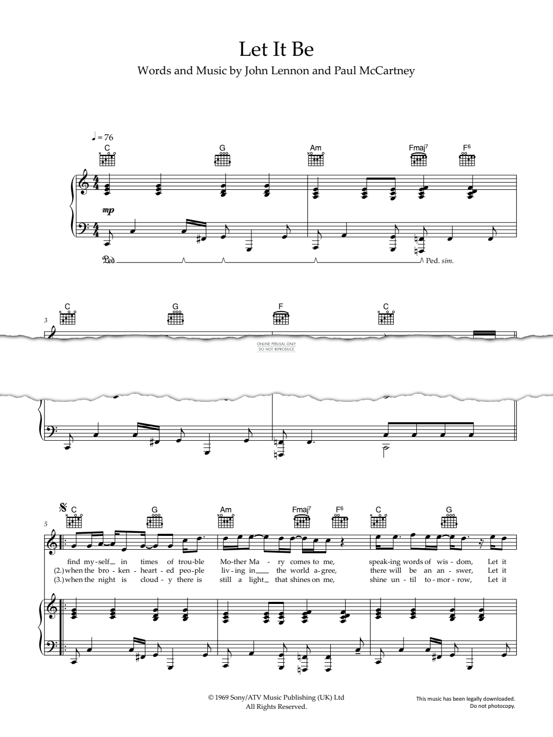 Produktbild zu: Let It Be