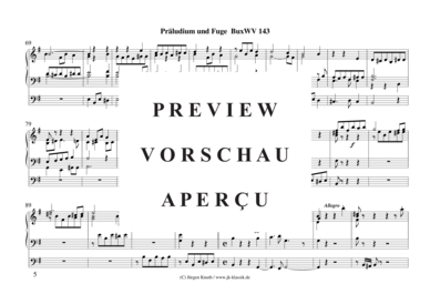 gallery: Präludium und Fuge BuxWV 143 , , (Orgel Solo)