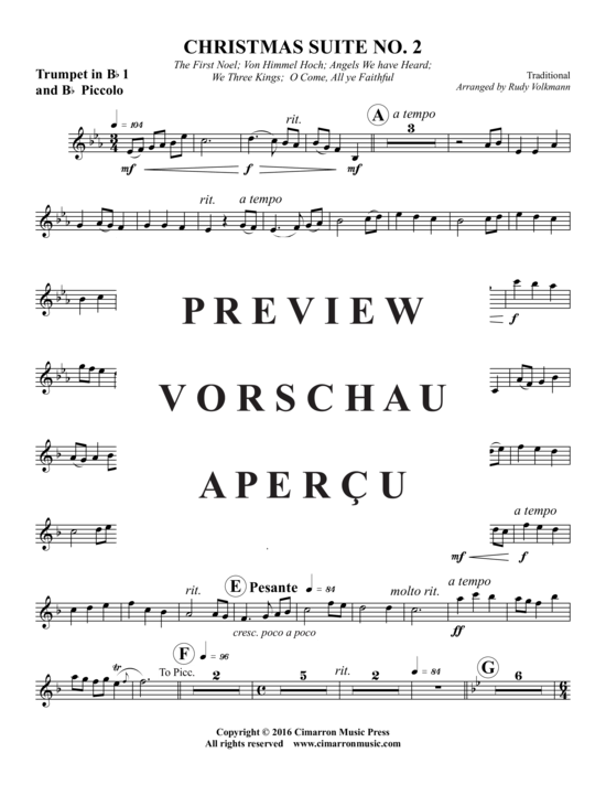 Produktgalerie: Seite 14 von 21 Christmas Suite No. 2 , , (Blechbläserquintett)