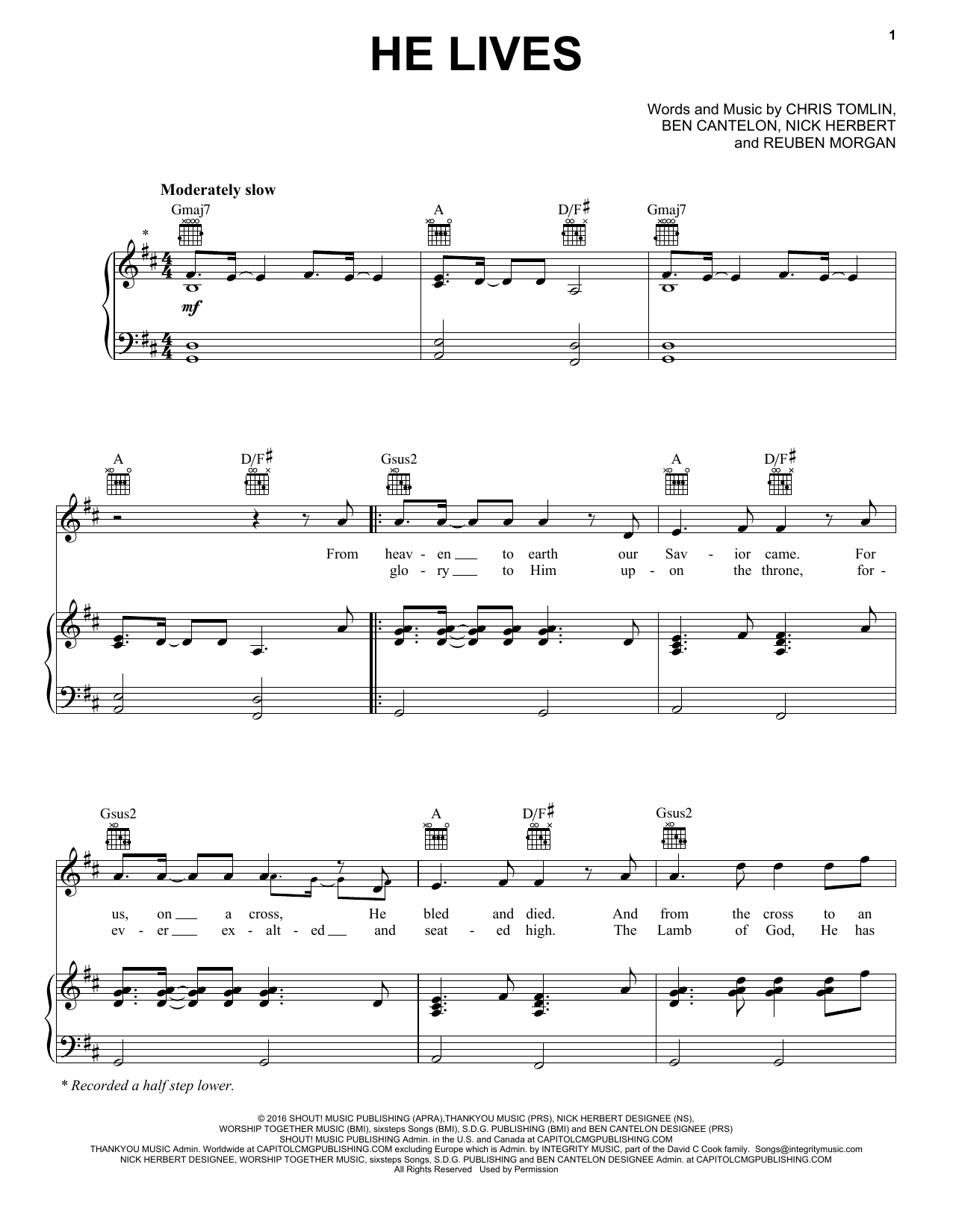 Produktgalerie: Seite 1 von 1 He Lives, Chris Tomlin, Gesang, Gitarre, Klavier
