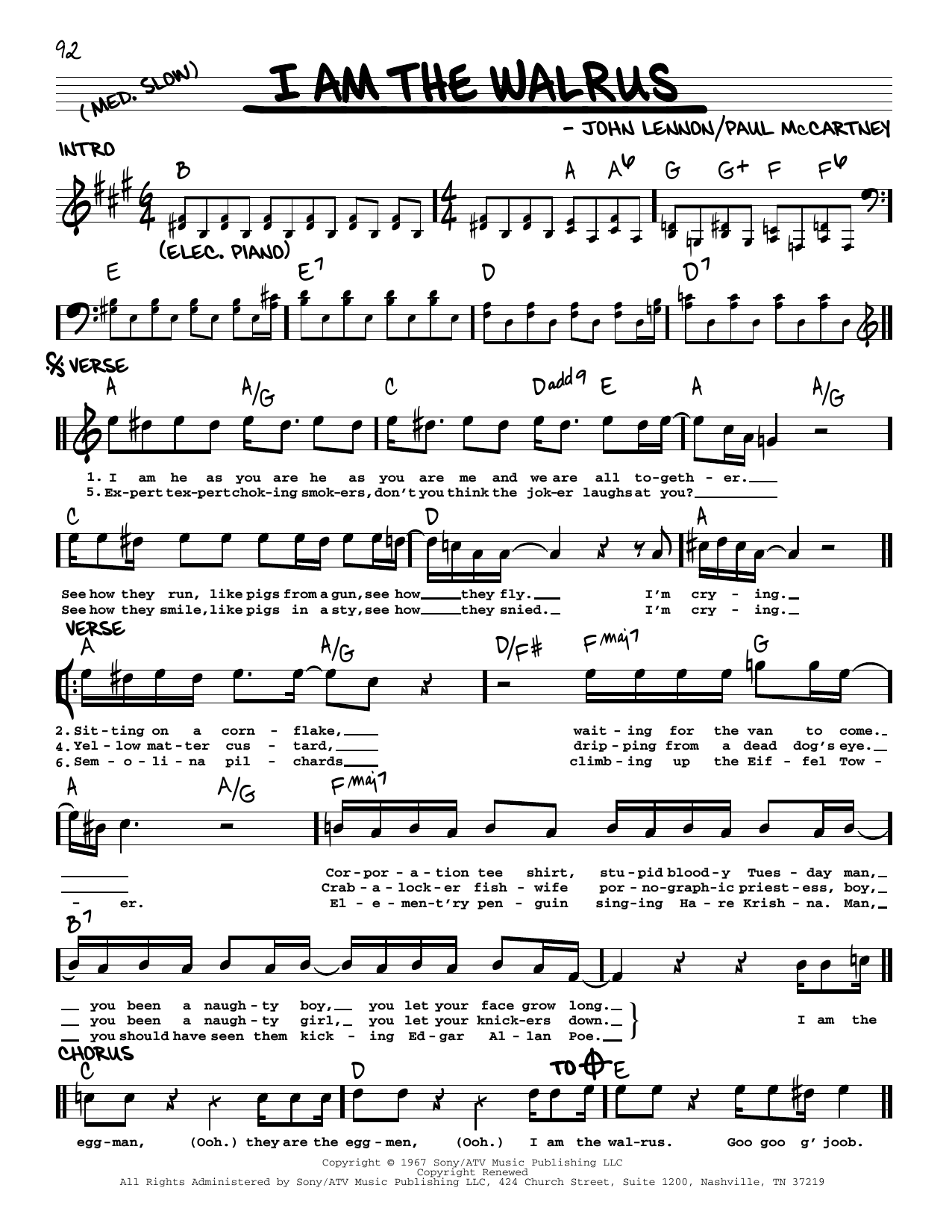 Product gallery: Page 1 of 1 I Am The Walrus [Jazz version], The Beatles