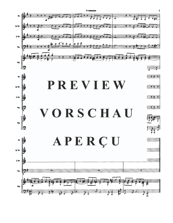 Produktgalerie: Seite 5 von 11 Et Misericordia, , BlechblÀser Trio und Klavier