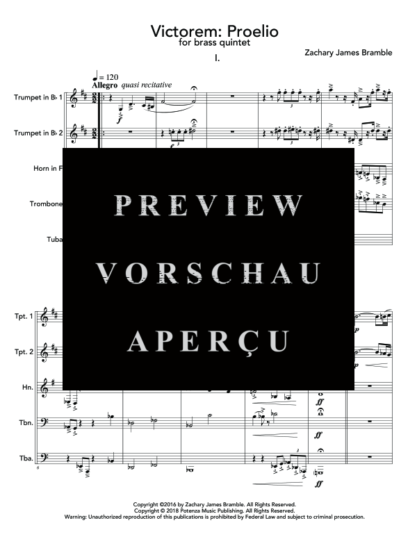 Produktgalerie: Seite 5 von 11 Victorem, , (Blechbläser Quintett)