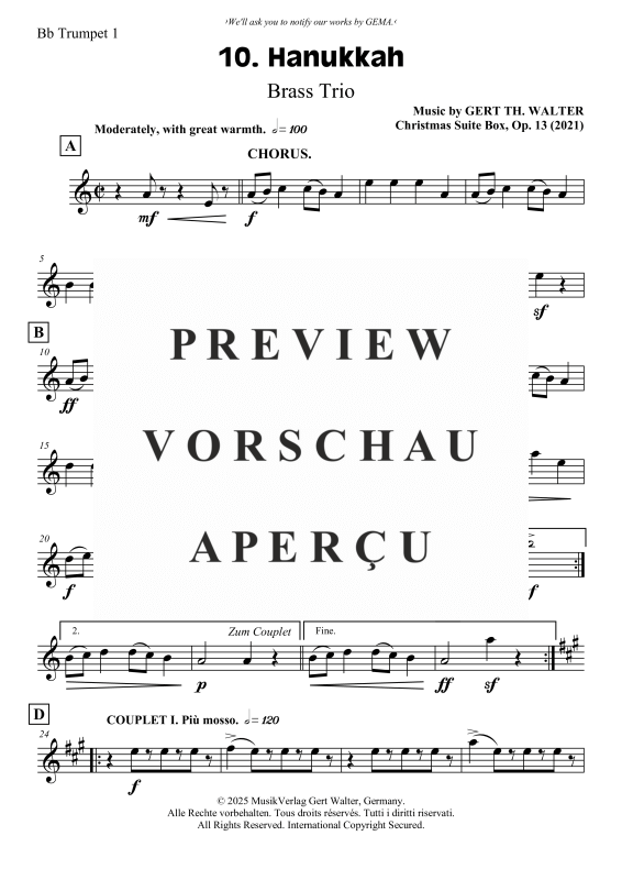 gallery: Hanukkah, , Blechbläser Trio