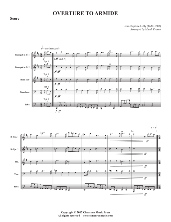 Produktbild zu: Ovrture to Armide Jean-Baptiste Lully