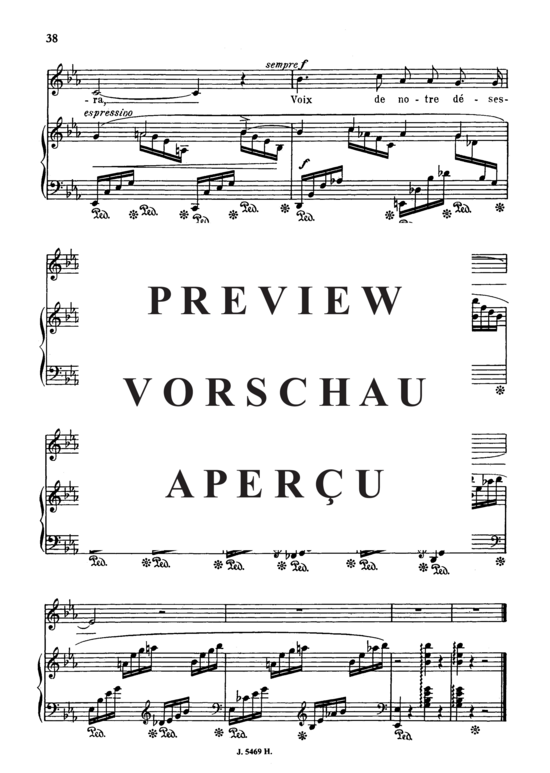 Product gallery: Page 6 of 6 En sourdine Op.58 No.2, , Medium Voice and Piano