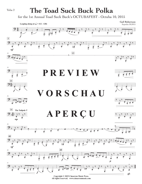 Product gallery: Page 10 of 10 Toad Suck Buck Polka, The , , (Tuba Quartett EETT)