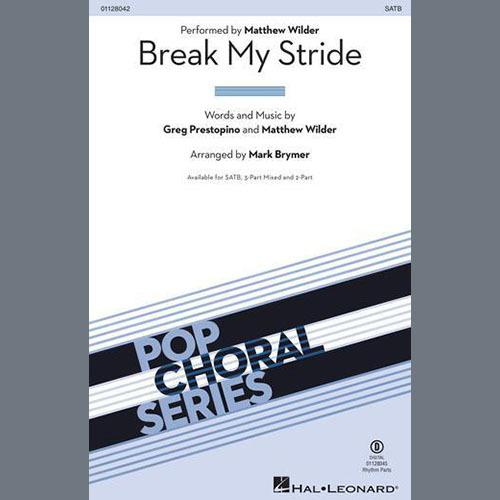 cover: Break My Stride (arr. Mark Brymer), Matthew Wilder