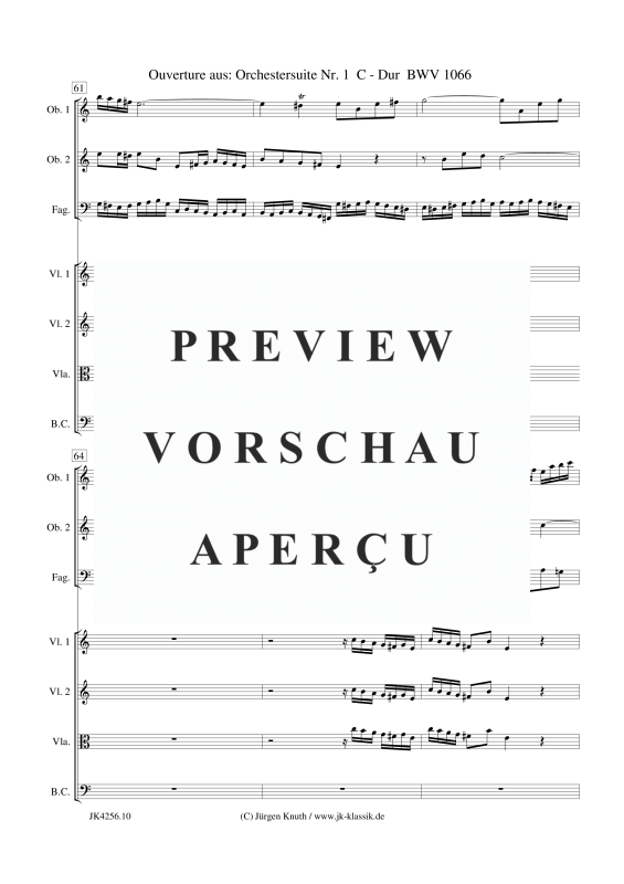 gallery: Ouverture aus: Orchestersuite Nr. 1 BWV 1066, , Kammerensemble für Oboen, Streicher und Basso Continuo