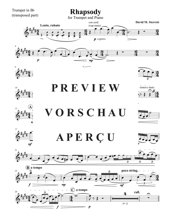 Produktgalerie: Seite 20 von 21 Rhapsody , , (Trompete und Klavier)